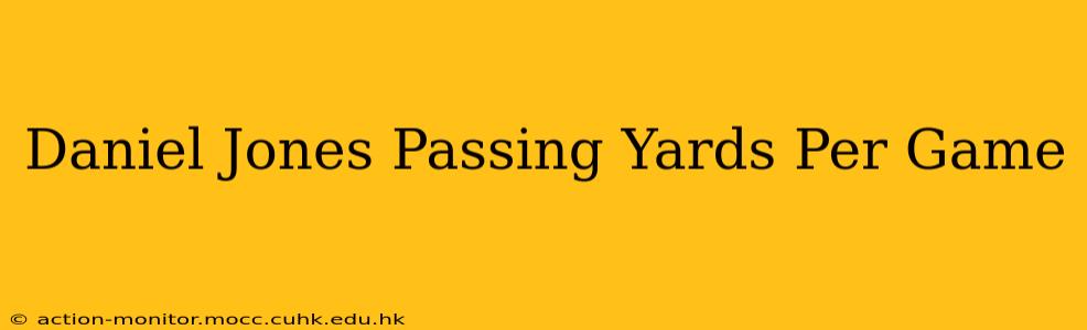 Daniel Jones Passing Yards Per Game