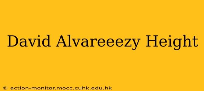 David Alvareeezy Height