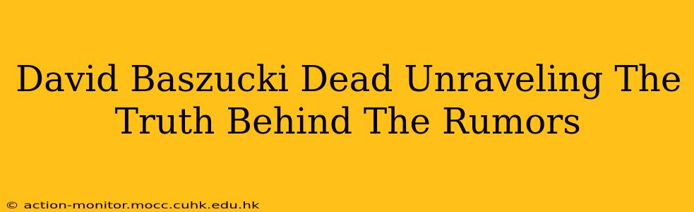 David Baszucki Dead Unraveling The Truth Behind The Rumors