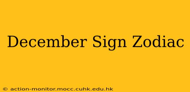 December Sign Zodiac