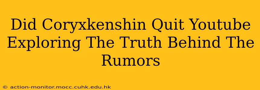 Did Coryxkenshin Quit Youtube Exploring The Truth Behind The Rumors