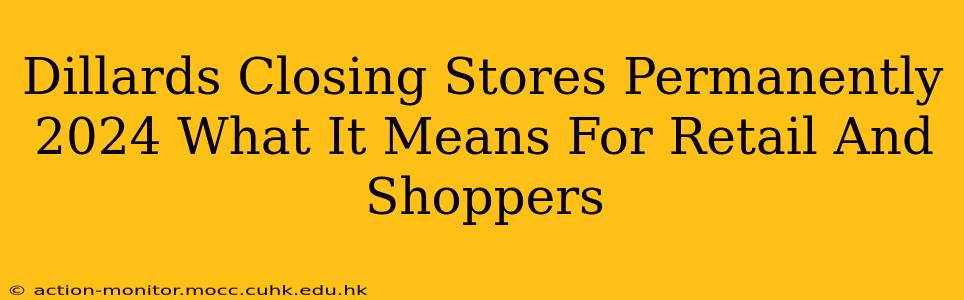 Dillards Closing Stores Permanently 2024 What It Means For Retail And Shoppers