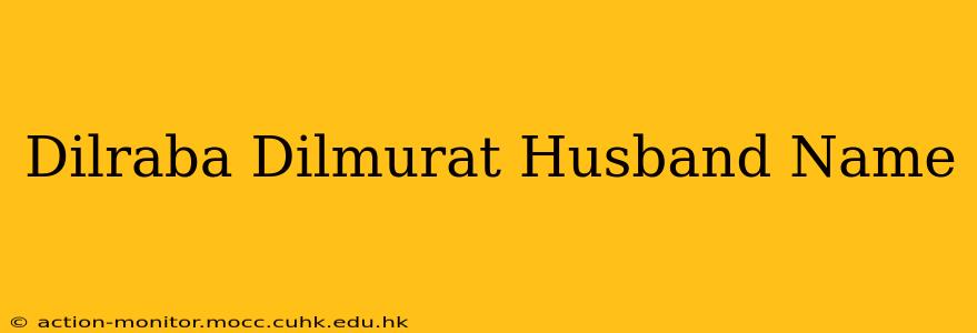 Dilraba Dilmurat Husband Name