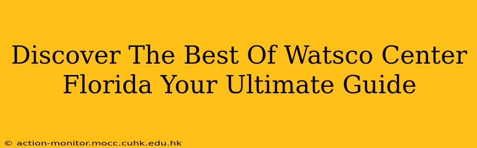 Discover The Best Of Watsco Center Florida Your Ultimate Guide