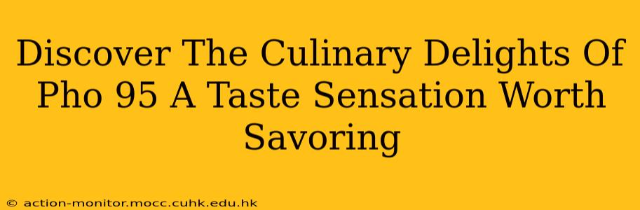 Discover The Culinary Delights Of Pho 95 A Taste Sensation Worth Savoring