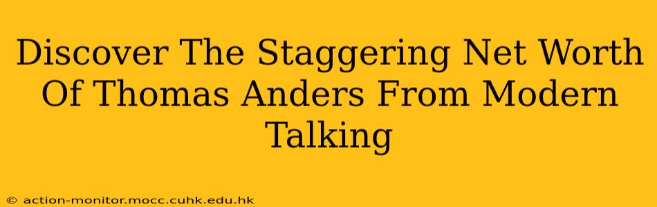 Discover The Staggering Net Worth Of Thomas Anders From Modern Talking