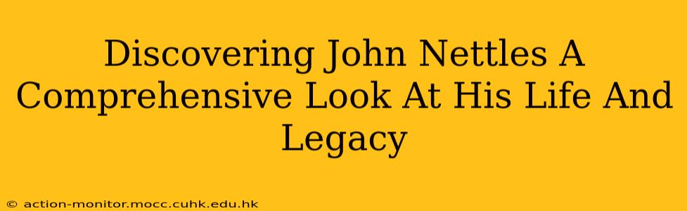 Discovering John Nettles A Comprehensive Look At His Life And Legacy