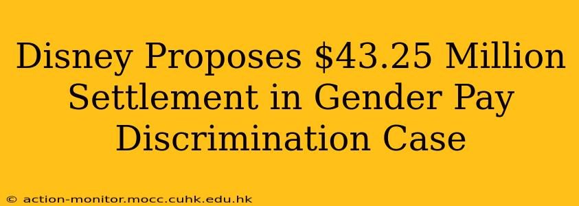 Disney Proposes $43.25 Million Settlement in Gender Pay Discrimination Case