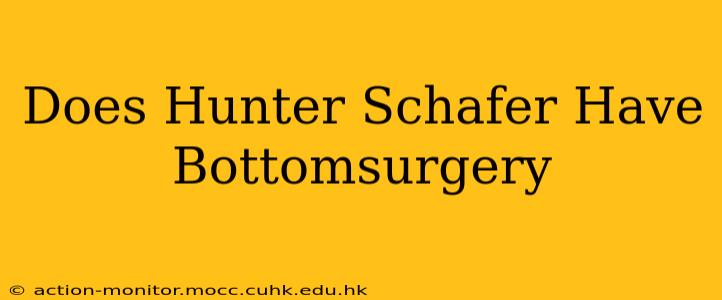Does Hunter Schafer Have Bottomsurgery