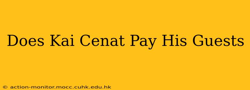 Does Kai Cenat Pay His Guests