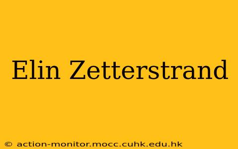 Elin Zetterstrand