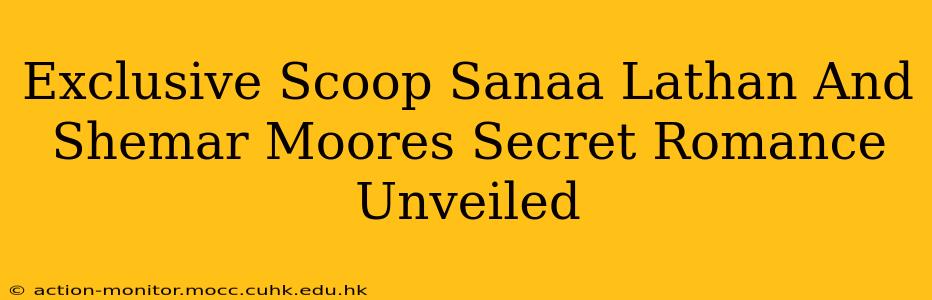 Exclusive Scoop Sanaa Lathan And Shemar Moores Secret Romance Unveiled