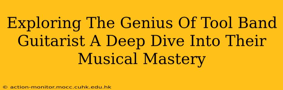 Exploring The Genius Of Tool Band Guitarist A Deep Dive Into Their Musical Mastery
