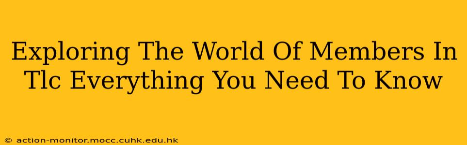 Exploring The World Of Members In Tlc Everything You Need To Know