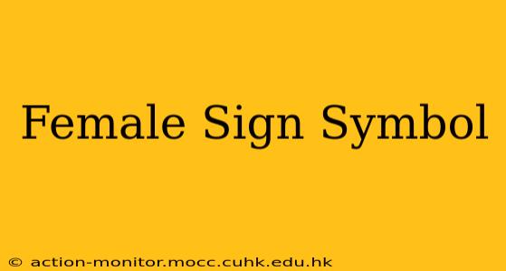 Female Sign Symbol