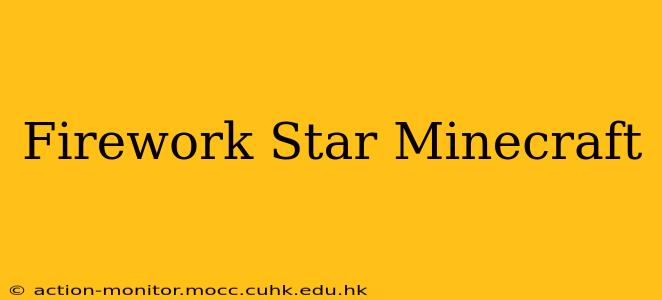 Firework Star Minecraft