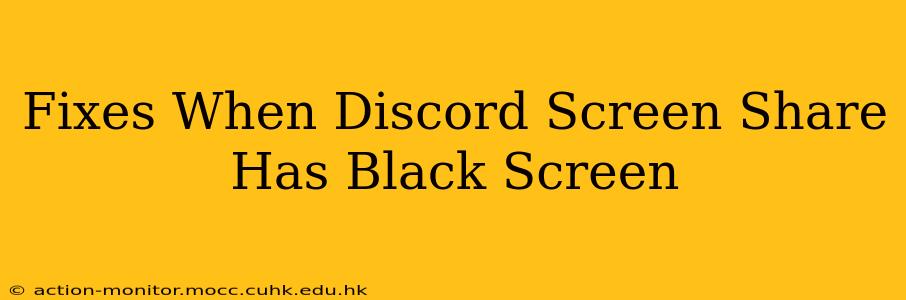 Fixes When Discord Screen Share Has Black Screen