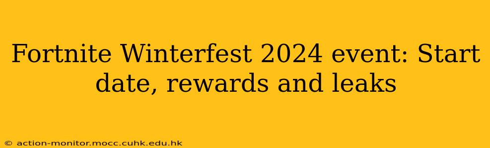 Fortnite Winterfest 2024 event: Start date, rewards and leaks