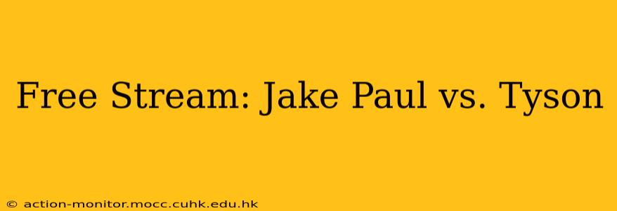 Free Stream: Jake Paul vs. Tyson