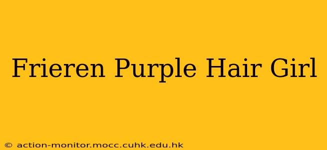 Frieren Purple Hair Girl