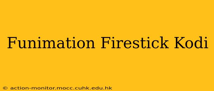 Funimation Firestick Kodi