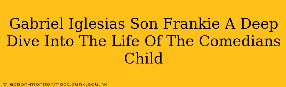 Gabriel Iglesias Son Frankie A Deep Dive Into The Life Of The Comedians Child