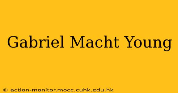 Gabriel Macht Young