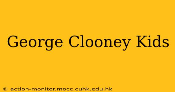 George Clooney Kids