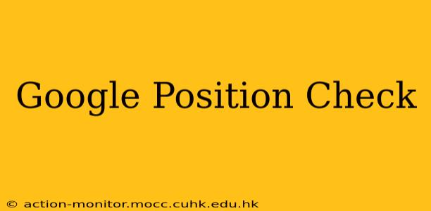 Google Position Check