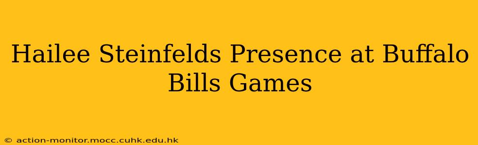 Hailee Steinfelds Presence at Buffalo Bills Games