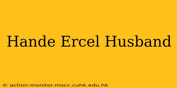 Hande Ercel Husband