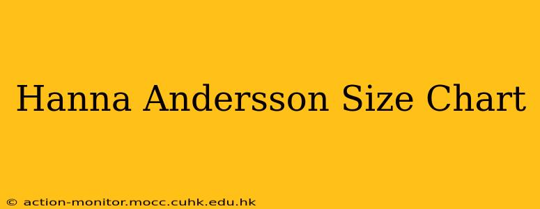 Hanna Andersson Size Chart