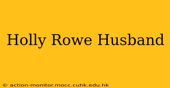 Holly Rowe Husband