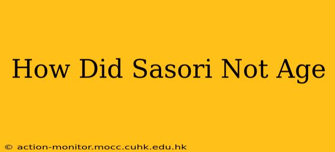 How Did Sasori Not Age