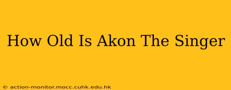 How Old Is Akon The Singer