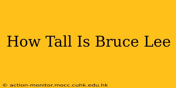 How Tall Is Bruce Lee