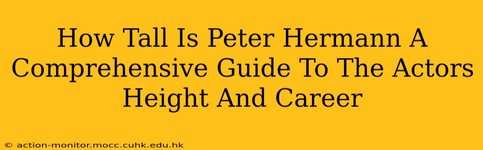 How Tall Is Peter Hermann A Comprehensive Guide To The Actors Height And Career