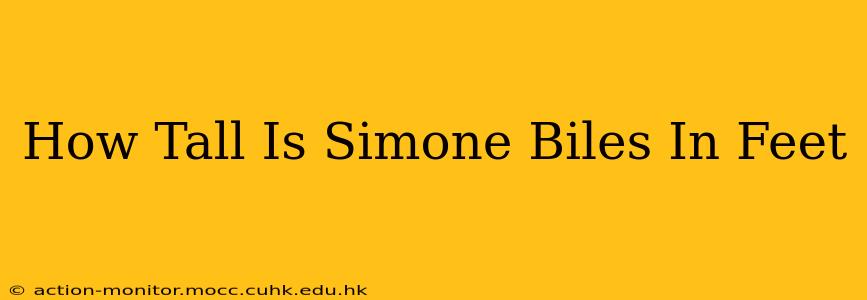 How Tall Is Simone Biles In Feet