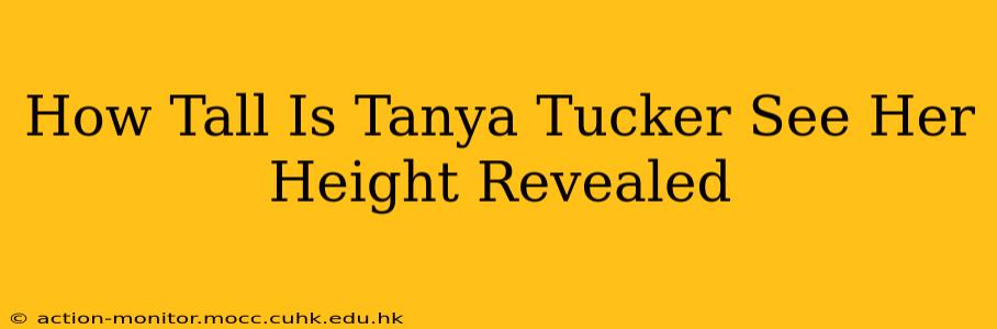 How Tall Is Tanya Tucker See Her Height Revealed