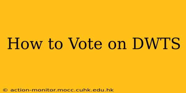 How to Vote on DWTS