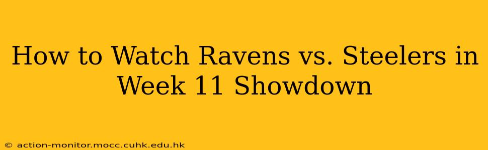 How to Watch Ravens vs. Steelers in Week 11 Showdown