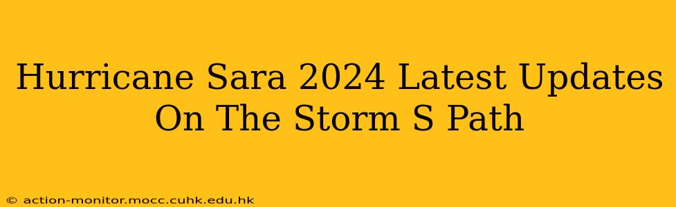 Hurricane Sara 2024 Latest Updates On The Storm S Path