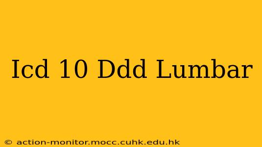 Icd 10 Ddd Lumbar