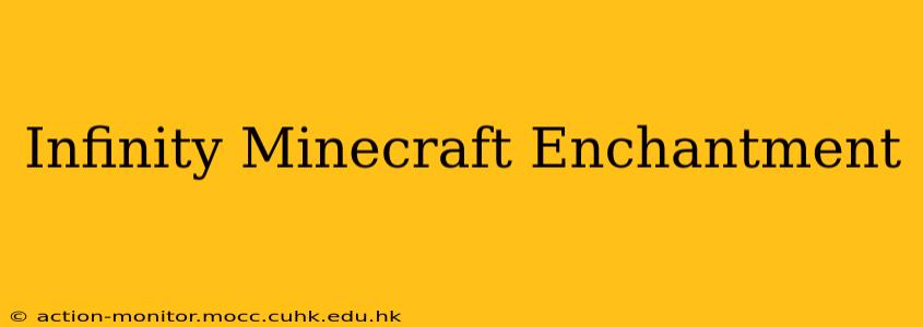 Infinity Minecraft Enchantment