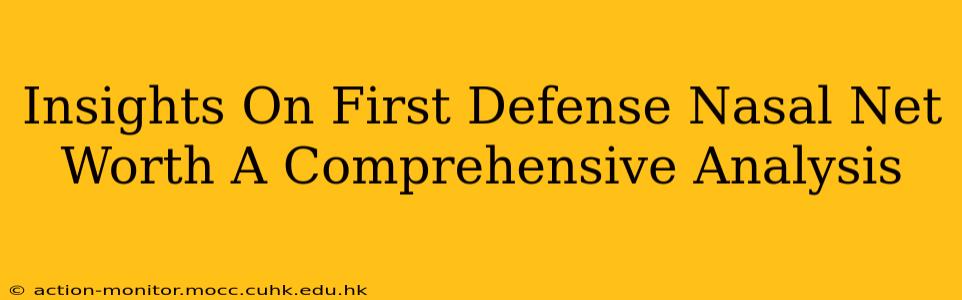 Insights On First Defense Nasal Net Worth A Comprehensive Analysis