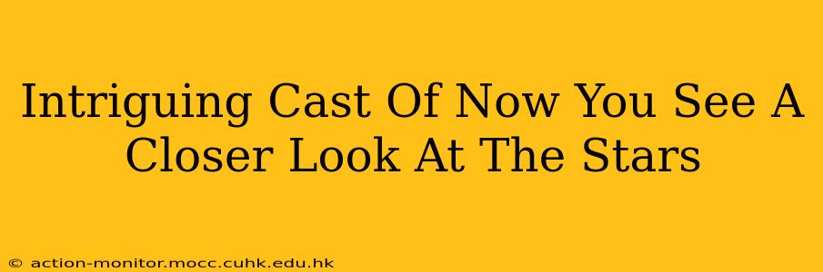 Intriguing Cast Of Now You See A Closer Look At The Stars