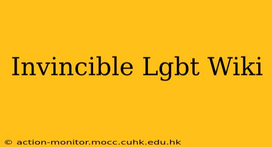 Invincible Lgbt Wiki