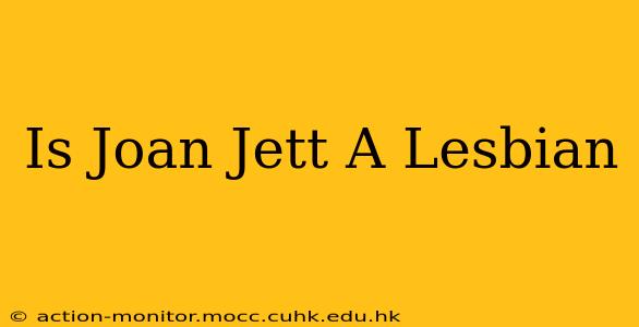 Is Joan Jett A Lesbian