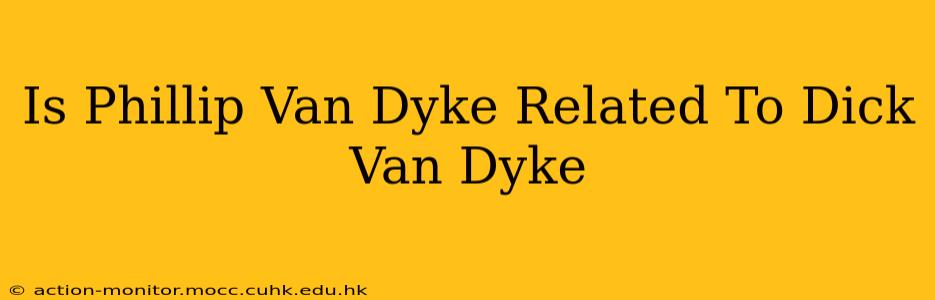 Is Phillip Van Dyke Related To Dick Van Dyke