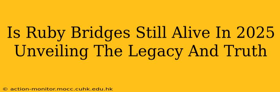 Is Ruby Bridges Still Alive In 2025 Unveiling The Legacy And Truth